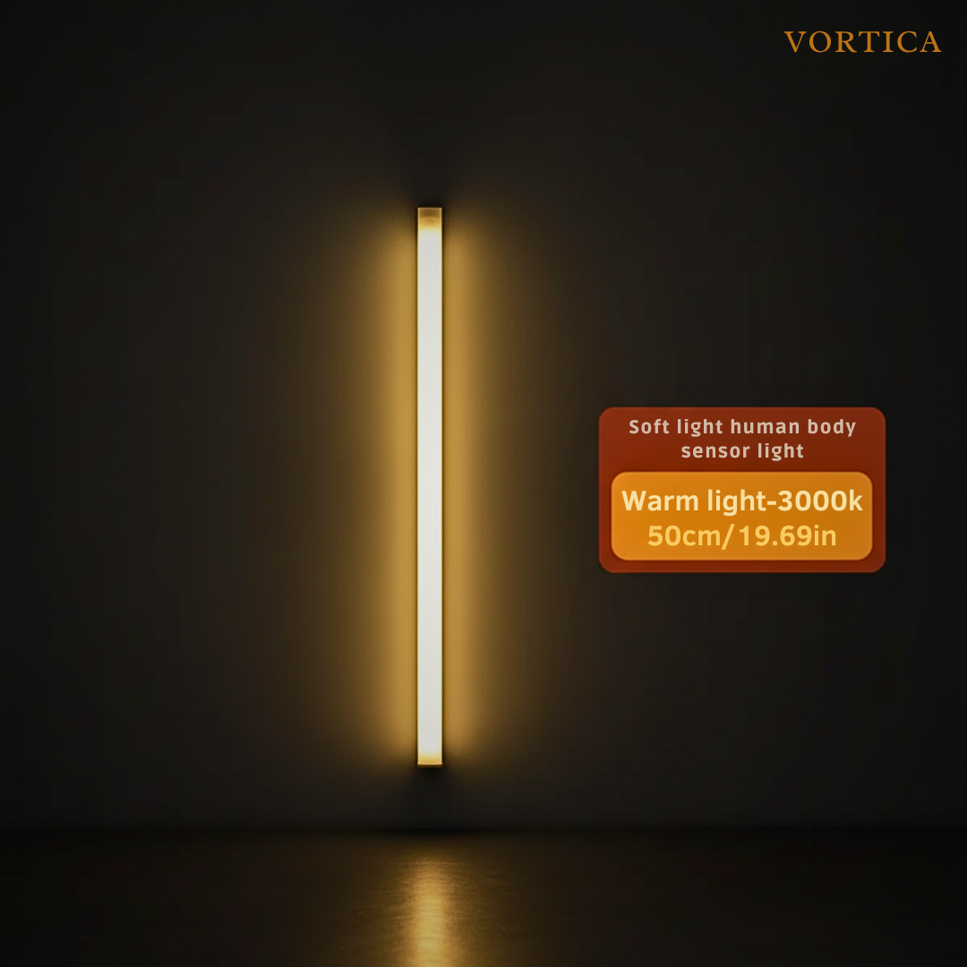 VORTICA GlowGuard Motion Sensor Light - Sees You Before You Stumble, Lighting Dark Halls, Midnight Kitchen Trips And Hidden Cupboard Corners In Silence.