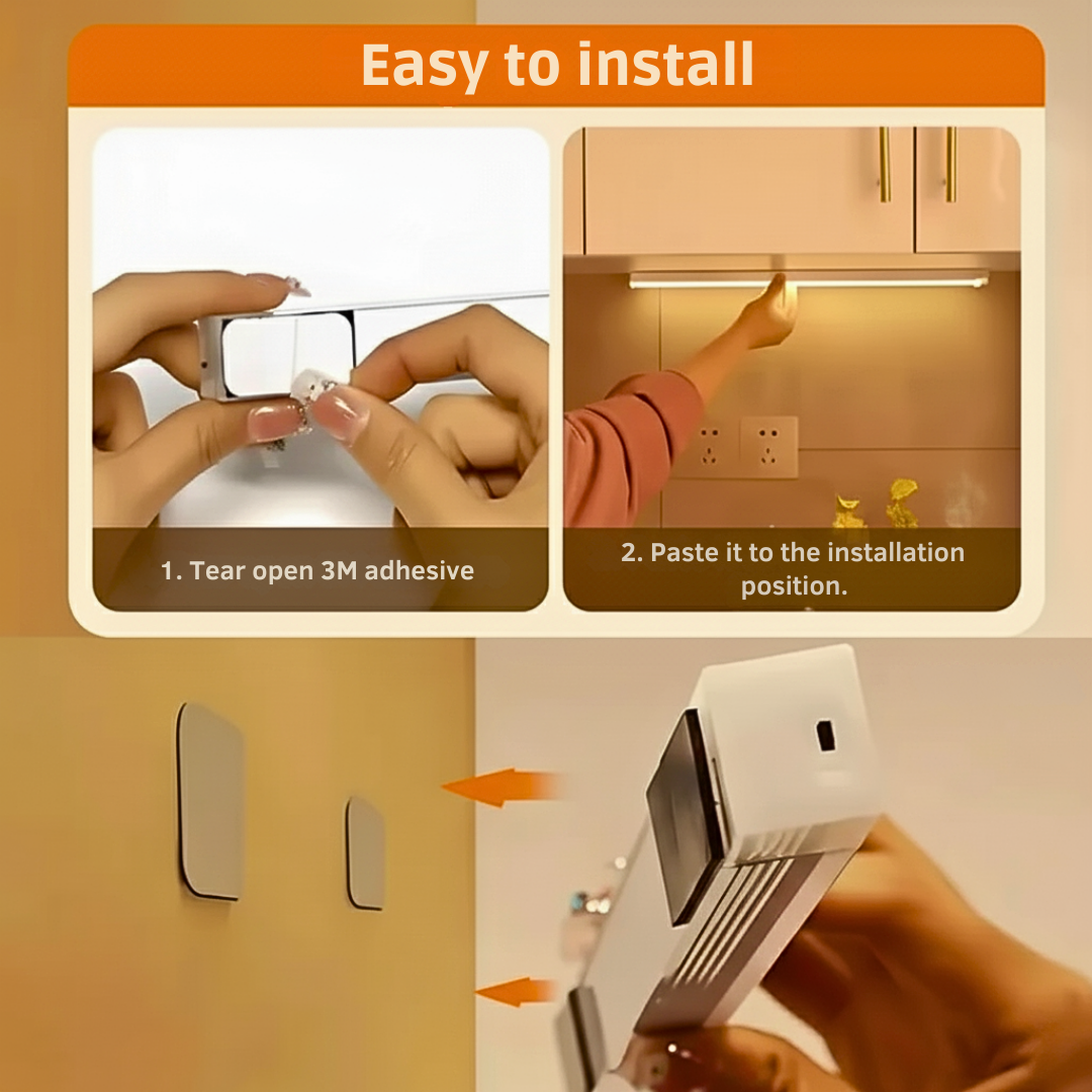 VORTICA GlowGuard Motion Sensor Light - Sees You Before You Stumble, Lighting Dark Halls, Midnight Kitchen Trips And Hidden Cupboard Corners In Silence.