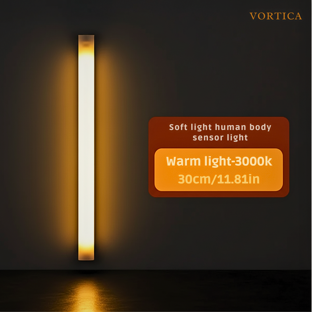 VORTICA GlowGuard Motion Sensor Light - Sees You Before You Stumble, Lighting Dark Halls, Midnight Kitchen Trips And Hidden Cupboard Corners In Silence.